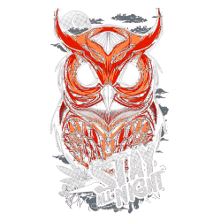 Estampado de Buho 2