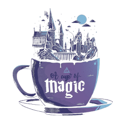 Estampado de Una tasa de magia