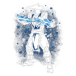 Estampado de Raiden Dios Trueno MortalKombat