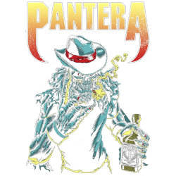 Estampado de Pantera skull