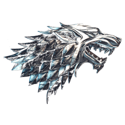 Estampado de Lobo metalico