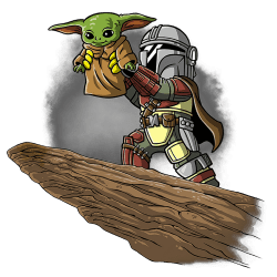 Estampado de The yoda king