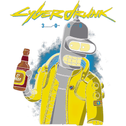 Estampado de Cyberdrunk 3000