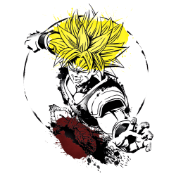 Estampado de Broly lengendario