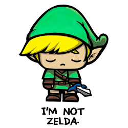 Estampado de No soy Zelda