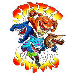 Estampado de Street Sharks