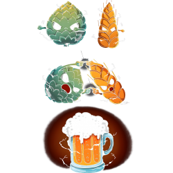 Estampado de Fusión! Cerveza!