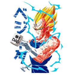 Estampado de Vegeta Dad
