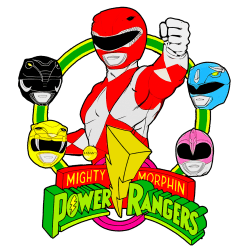 Estampado de Power rangers 