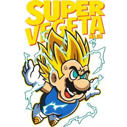 Estampado de Super Majin Vegeta 