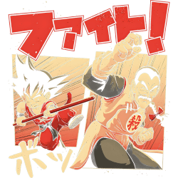 Estampado de Goku vs Tao Pai Pai