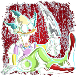 Estampado de Muñeco Krusty