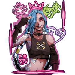 Estampado de Jinx Arcane