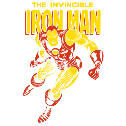 Estampado de El invencible hombre de hierro