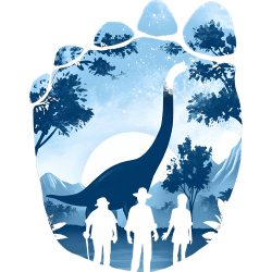 Estampado de Huella de Braquiosaurio