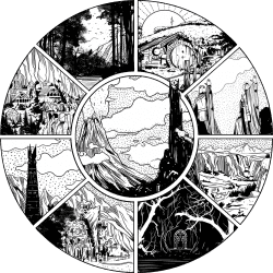 Estampado de La Tierra Media