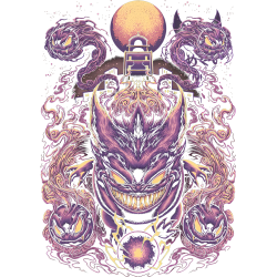 Estampado de Fantasmas Monstruosos