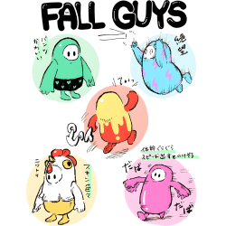 Estampado de Fall Guys