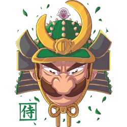 Estampado de Samurai Luigi