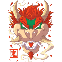 Estampado de Oni Bowser