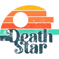 Estampado de Death Star Retro