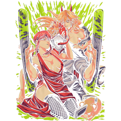Estampado de Makima Power x Denji