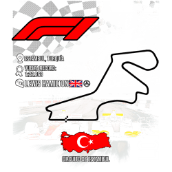 Estampado de F1 Circuito de Estambul