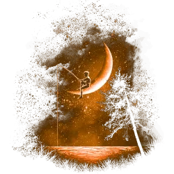 Estampado de Noche de pesca