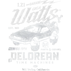 Estampado de Delorean Garaje