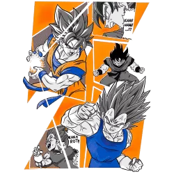 Estampado de Saiyan battle
