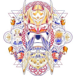 Estampado de Colores del Amor y el Trueno