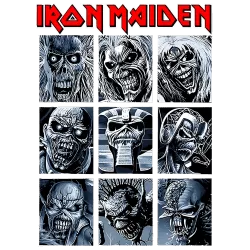 Estampado de Iron Maiden Eddies