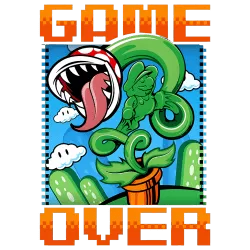Estampado de Game over Bigote