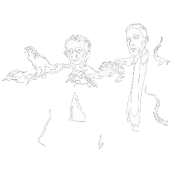 Estampado de LovecraftPoe fiction