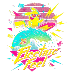 Estampado de Pikachu Surf 
