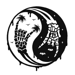 Estampado de ying yang