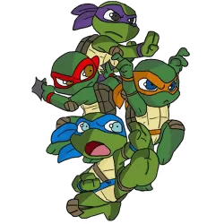 Estampado de Tortugas ninjas