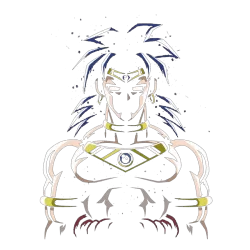 Estampado de Broly sad 