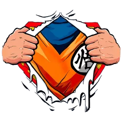 Estampado de Goku torso