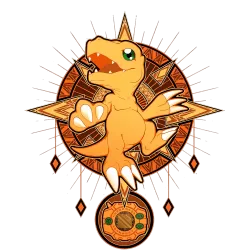 Estampado de Agumon nro 4