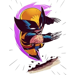 Estampado de Chibi Wolverine