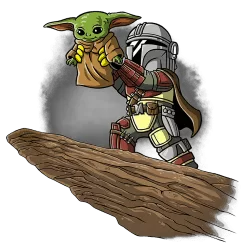 Estampado de The yoda king