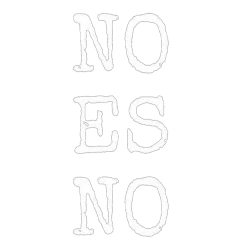 Estampado de No es no