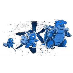 Estampado de squirtle evolution