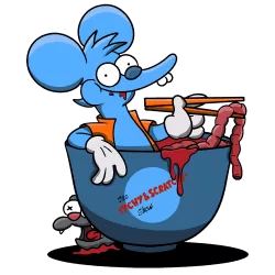 Estampado de Itchy And Scratchy Ramen