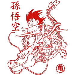 Estampado de Goku Shen Long